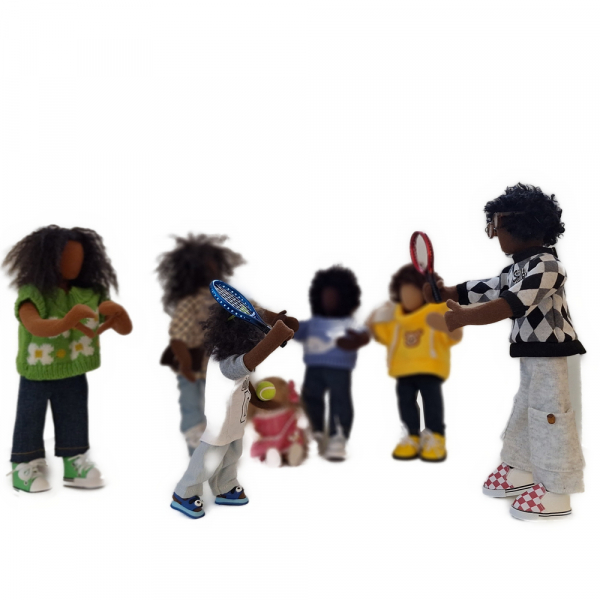 Pulli mit Walfisch & Jeans & Turnschuhe - Kind 20cm